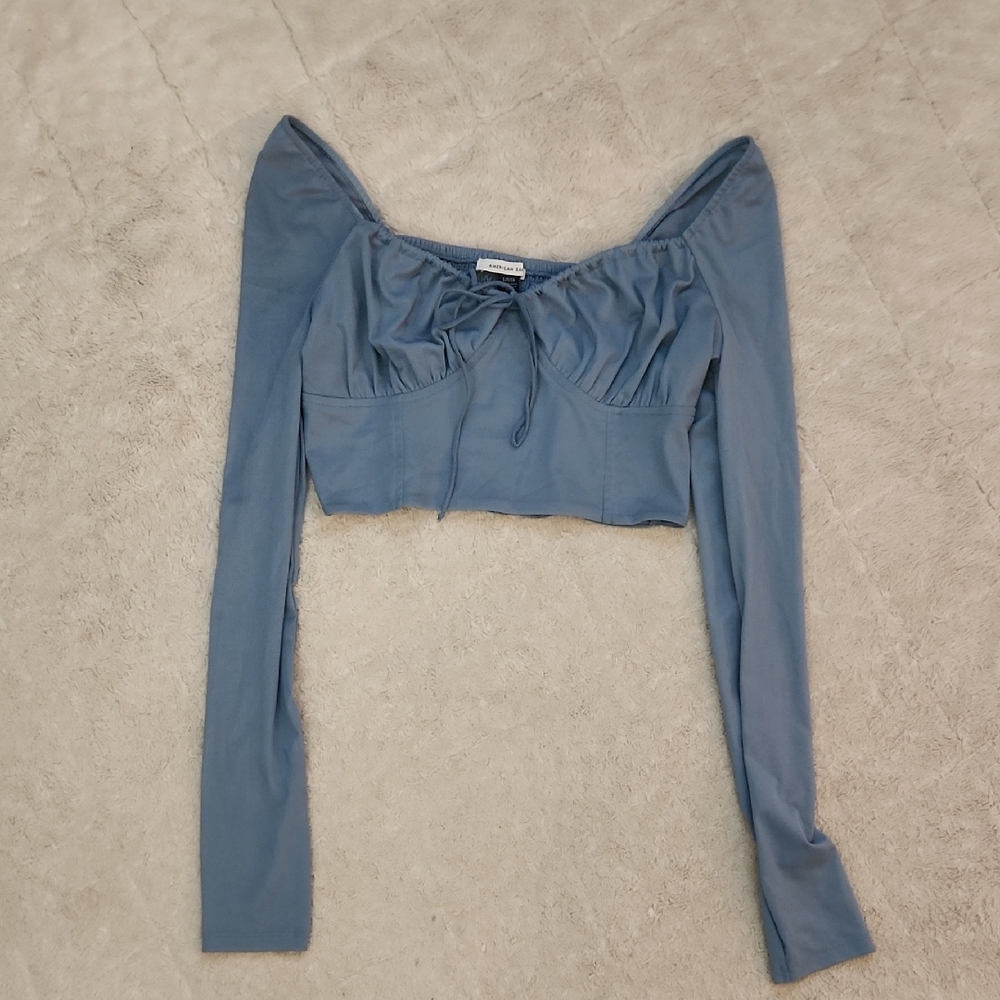 American Eagle Corset Style Cropped Top